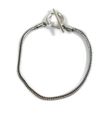 画像1: Italian Silver Bracelet #006 (1)