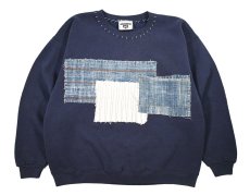 画像1: Used Lee Customized Sweat Shirt Navy made in USA (1)