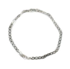 画像1: Italian Silver Bracelet #005 (1)