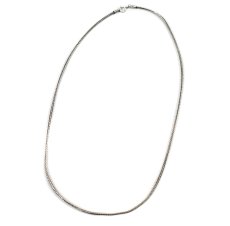 画像1: Italian Silver Necklace #001 (1)