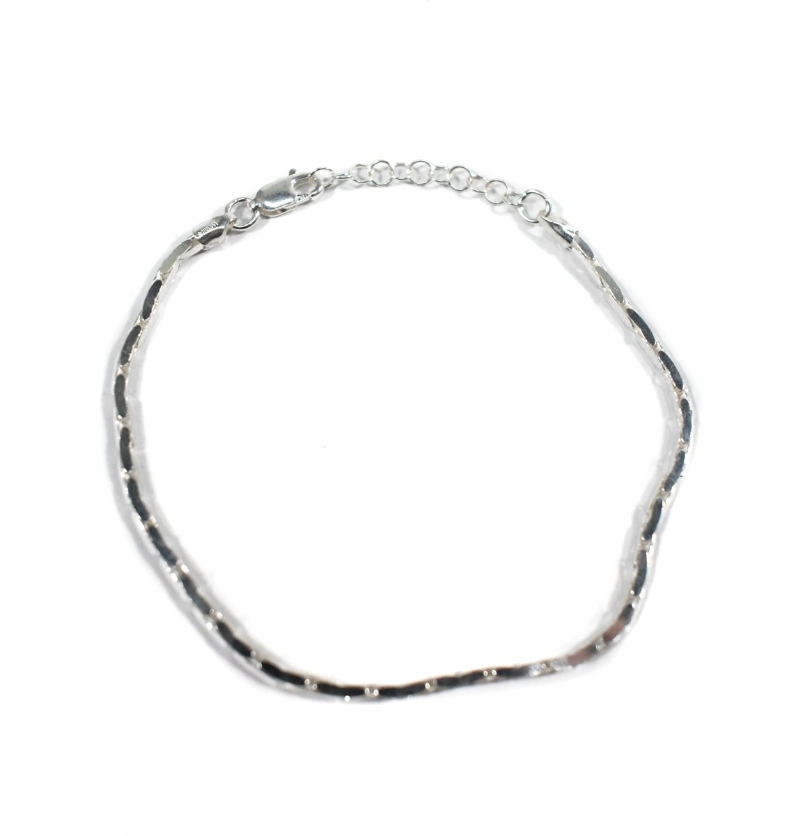 画像1: Italian Silver Bracelet #004 (1)