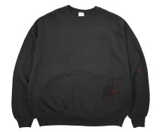 画像1: Used Jerzees Customized Sweat Shirt Black made in USA (1)