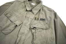 画像2: Used Us Military Damaged Ripstop Poplin Jungle Fatigue Jacket (2)