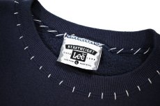 画像4: Used Lee Customized Sweat Shirt Navy made in USA (4)