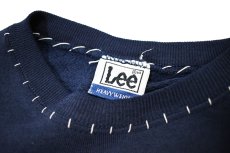 画像4: Used Lee Customized Sweat Shirt Navy made in USA (4)