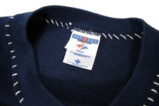 画像4: Used Jerzees Customized Sweat Shirt Navy made in USA (4)