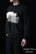 画像5: Used Jerzees Customized Sweat Shirt Black made in USA (5)