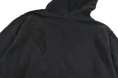 画像6: Used Nike Damaged Sweat Hoodie Black (6)