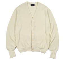 画像1: Deadstock Jantzen Acryl Knit Cardigan Cream made in USA (1)