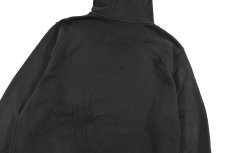 画像6: Used Nike Damaged Zip Sweat Hoodie Black (6)