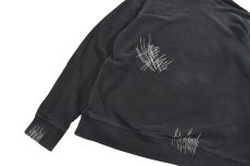 画像5: Used Nike Damaged Sweat Hoodie Black (5)