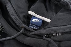 画像4: Used Nike Damaged Sweat Hoodie Black (4)