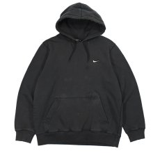 画像1: Used Nike Damaged Sweat Hoodie Black (1)