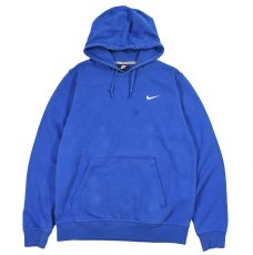 画像1: Used Nike Damaged Sweat Hoodie Blue (1)