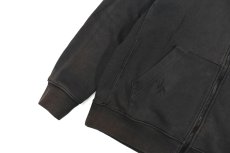 画像4: Used Nike Damaged Zip Sweat Hoodie Black (4)