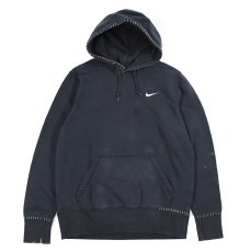 画像1: Used Nike Damaged Sweat Hoodie Navy (1)