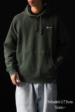 画像7: Used Nike Damaged Sweat Hoodie Green (7)