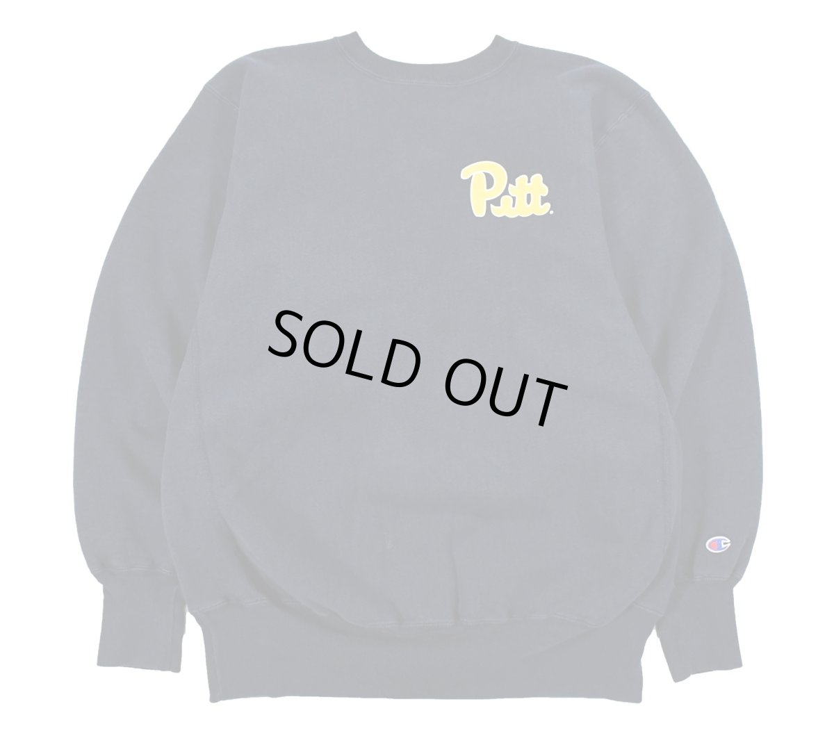 画像1: 90s Used Champion Reverse Weave Sweat Shirt "Pitt" 両面プリント (1)