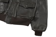 画像3: Used Willis&Geiger Type A-2 Leather Jacket Brown made in USA (3)