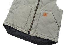 画像3: Used Carhartt Duck Vest Loden (3)