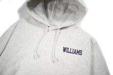 画像2: Used Champion Reverse Weave Sweat Hoodie "Williams" 両面プリント (2)