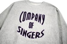 画像2: Used Crew Neck Sweat Shirt "Company of Singers" 両面 (2)