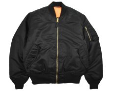 画像1: Used Alpha MA-1 Flight Jacket Black (1)