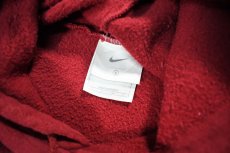 画像4: Used Nike Embroidered Sweat Hoodie Burgundy (4)