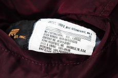 画像7: Used Alpha MA-1 Flight Jacket Burgundy (7)