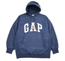 画像1: Used Gap Sweat Hoodie Navy (1)