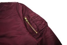 画像4: Used Alpha MA-1 Flight Jacket Burgundy (4)