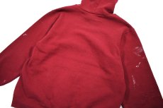 画像5: Used Nike Embroidered Sweat Hoodie Burgundy (5)