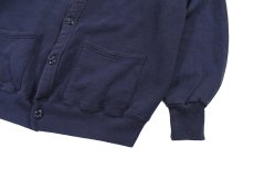 画像3: Used Jerzees Sweat Cardigan Navy made in USA (3)