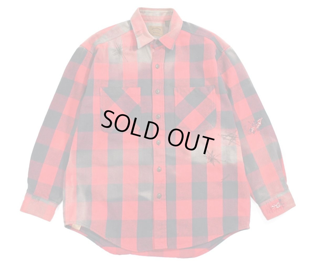 画像1: Used St John's Bay Damaged Flannel Shirt (1)