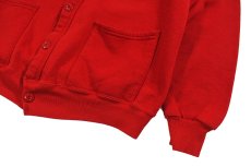 画像3: Used Jerzees Sweat Cardigan Red made in USA (3)