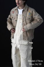 画像10: Deadstock Carhartt Canvas Overall Natural made in USA (10)