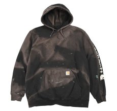 画像1: Used Carhartt Sweat Hoodie Fade Black (1)