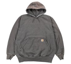 画像1: Used Carhartt Sweat Hoodie Fade Charcoal (1)