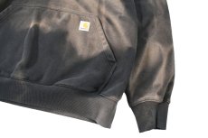 画像3: Used Carhartt Sweat Hoodie Fade Black (3)