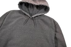 画像2: Used Carhartt Sweat Hoodie Fade Charcoal (2)