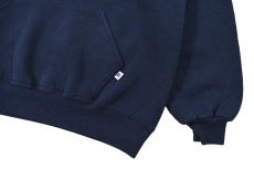 画像3: Used Russell Athletic Blank Sweat Hoodie Navy made in USA (3)