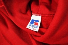 画像4: Used Russell Athletic Blank Sweat Hoodie Red made in USA (4)