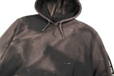 画像2: Used Carhartt Sweat Hoodie Fade Black (2)