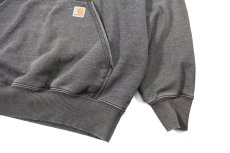 画像3: Used Carhartt Sweat Hoodie Fade Charcoal (3)