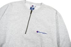 画像2: Deadstock Champion Quarter Zip Sweat Shirt (2)