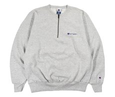 画像1: Deadstock Champion Quarter Zip Sweat Shirt (1)