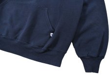 画像3: Used Russell Athletic Blank Sweat Hoodie Navy (3)