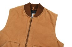 画像2: Used Carhartt Duck Vest Brown made in USA (2)