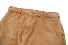 画像2: Used Carhartt Duck Double Knee Carpenter Pants Brown カーハート (2)