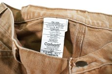 画像6: Used Carhartt Duck Double Knee Carpenter Pants Brown カーハート (6)